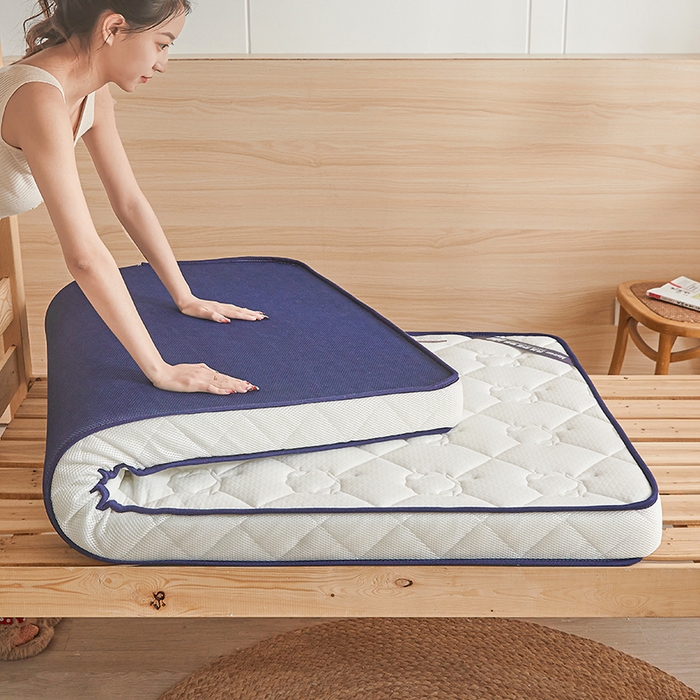 91家纺网 家纺一手货源 找家纺 欣罗兰 2023新款针织棉立体纯色床垫系列-小床款 棉花-白