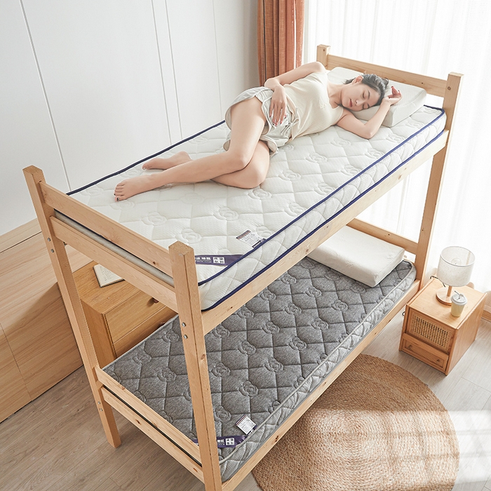 91家纺网 家纺一手货源 找家纺 欣罗兰 2023新款针织棉立体纯色床垫系列-小床款 牡丹-白