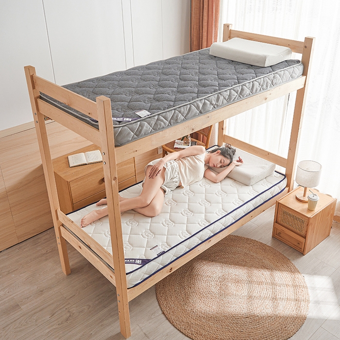 91家纺网 家纺一手货源 找家纺 欣罗兰 2023新款针织棉立体纯色床垫系列-小床款 牡丹-白