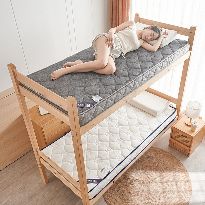 91家纺网 家纺一手货源 找家纺 欣罗兰 2023新款针织棉立体纯色床垫系列-小床款 牡丹-灰