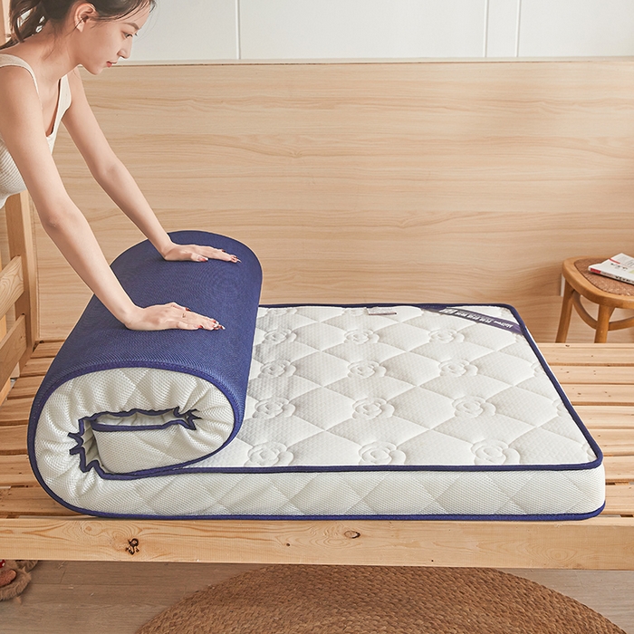 91家纺网 家纺一手货源 找家纺 欣罗兰 2023新款针织棉立体纯色床垫系列-小床款 牡丹-白