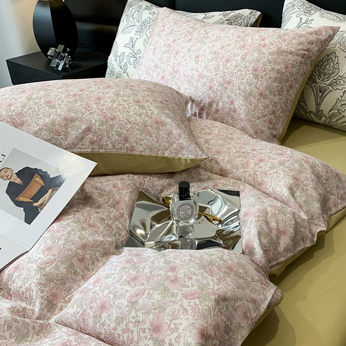 91家纺网 家纺一手货源 找家纺 澳萝拉 2023新款天丝印花四件套 芳馨