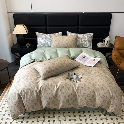 91家纺网 家纺一手货源 找家纺 （总）澳萝拉 2023新款天丝印花四件套