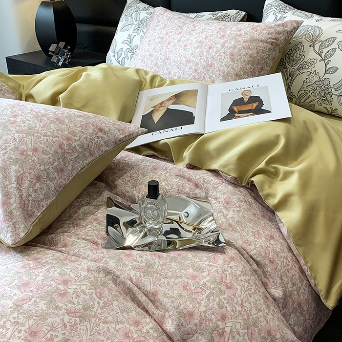 91家纺网 家纺一手货源 找家纺 （总）澳萝拉 2023新款天丝印花四件套