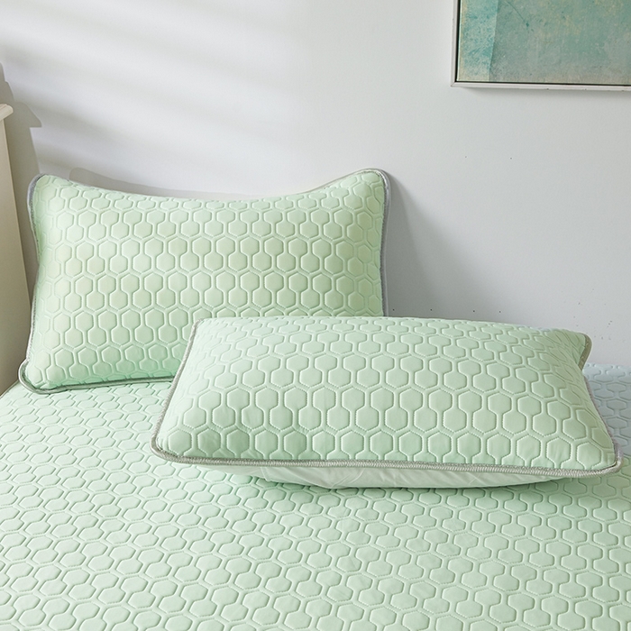 91家纺网 家纺一手货源 找家纺 小萌虎 2023新款冰丝胶质凉席-床席款 水绿