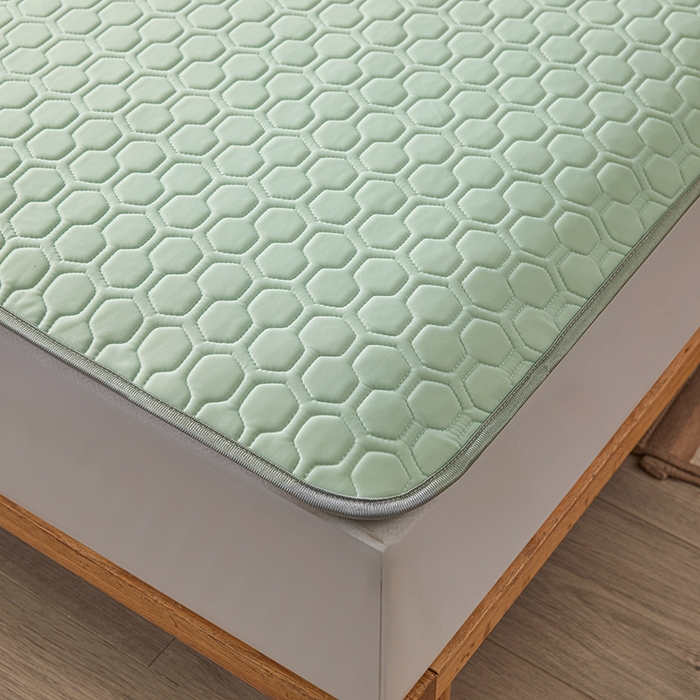 91家纺网 家纺一手货源 找家纺 小萌虎 2023新款冰丝胶质凉席-床席款 水绿