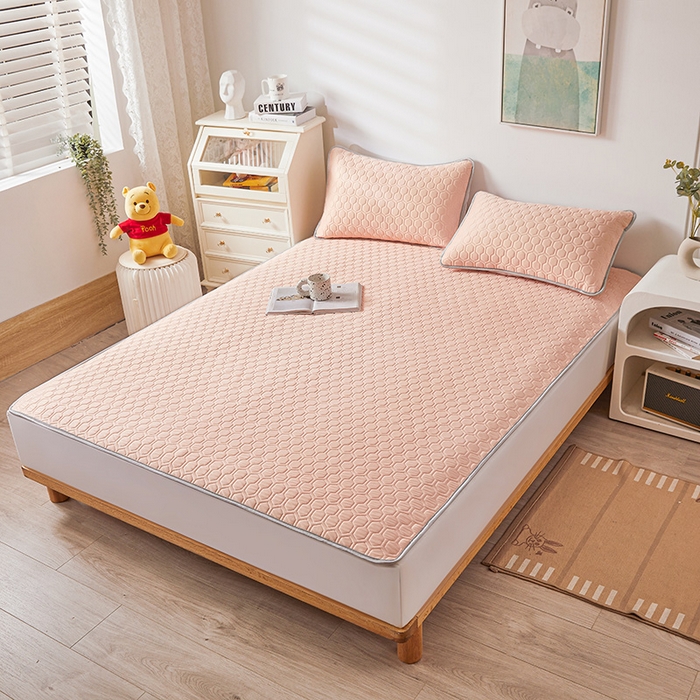 91家纺网 家纺一手货源 找家纺 小萌虎 2023新款冰丝胶质凉席-床席款 玉