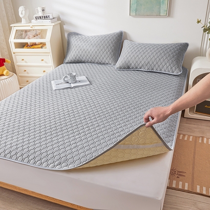 91家纺网 家纺一手货源 找家纺 （总）小萌虎 2023新款冰丝胶质凉席-床席款