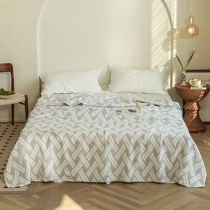 91家纺网 家纺一手货源 找家纺 （总）雯雨 2023新款塞尚风格全棉纱布毛巾被