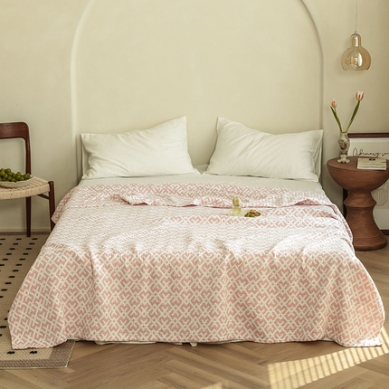 91家纺网 家纺一手货源 找家纺 （总）雯雨 2023新款塞尚风格全棉纱布毛巾被