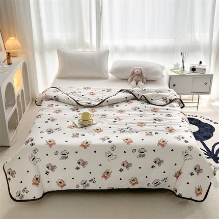 HL原创 2023新款A类牛奶针织夏凉被 憨憨