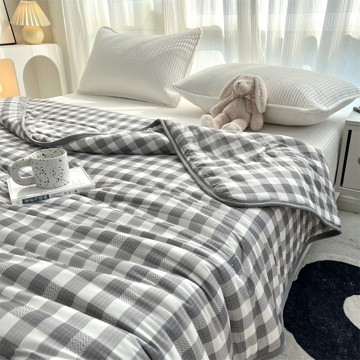 91家纺网 家纺一手货源 找家纺 HL原创 2023新款A类牛奶针织夏凉被 品格