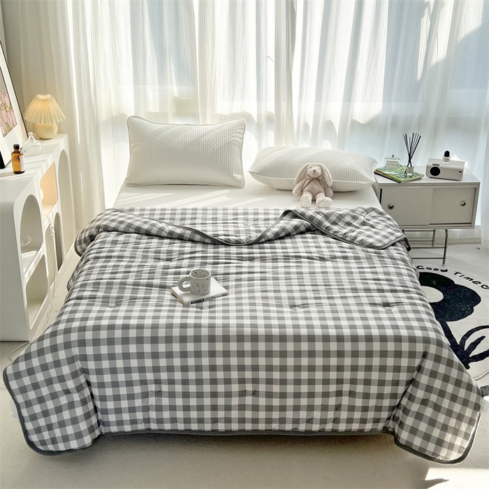 91家纺网 家纺一手货源 找家纺 HL原创 2023新款A类牛奶针织夏凉被 品格