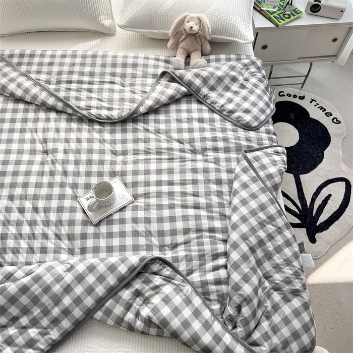 91家纺网 家纺一手货源 找家纺 HL原创 2023新款A类牛奶针织夏凉被 品格