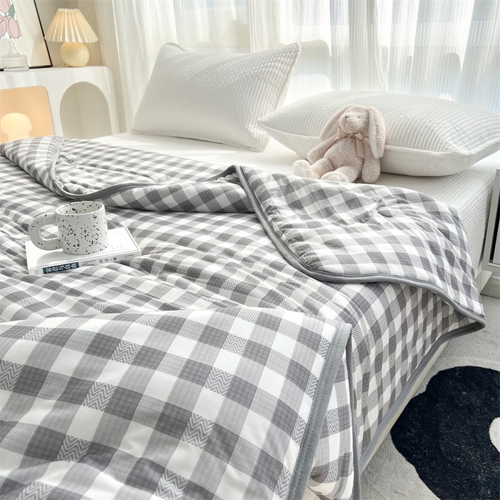 91家纺网 家纺一手货源 找家纺 HL原创 2023新款A类牛奶针织夏凉被 品格