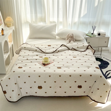 HL原创 2023新款A类牛奶针织夏凉被 午休