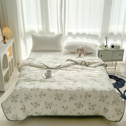 HL原创 2023新款A类牛奶针织夏凉被 仙草