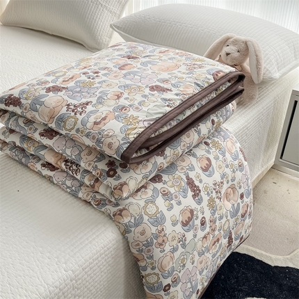 91家纺网 家纺一手货源 找家纺 HL原创 2023新款A类牛奶针织夏凉被 巧克力