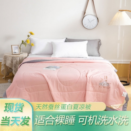 被多多 2024新款蚕丝蛋白夏被 典雅玉