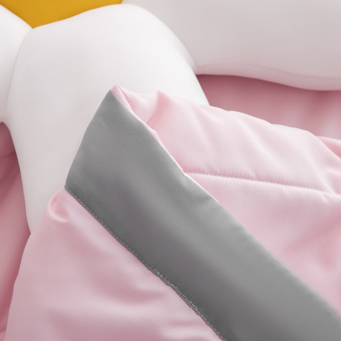 91家纺网 家纺一手货源 找家纺 被多多 2024新款蚕丝蛋白夏被 少女粉