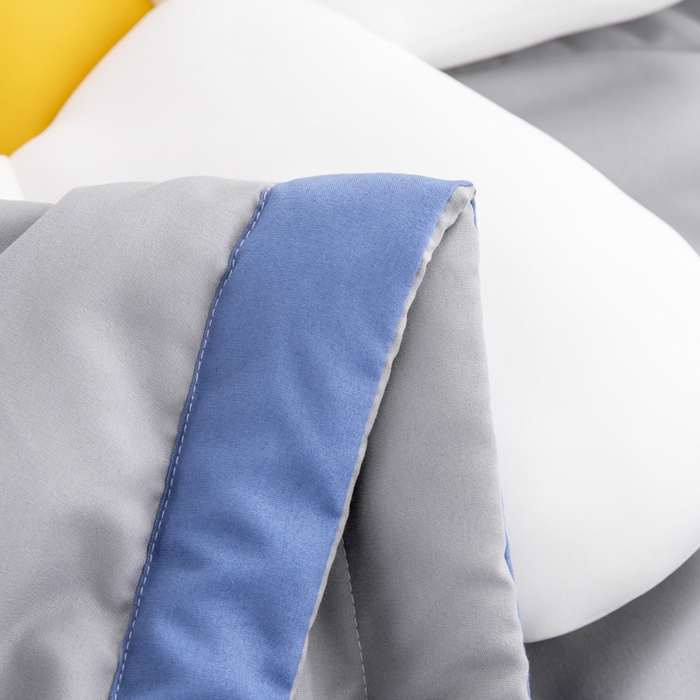 91家纺网 家纺一手货源 找家纺 被多多 2024新款蚕丝蛋白夏被 竹炭灰