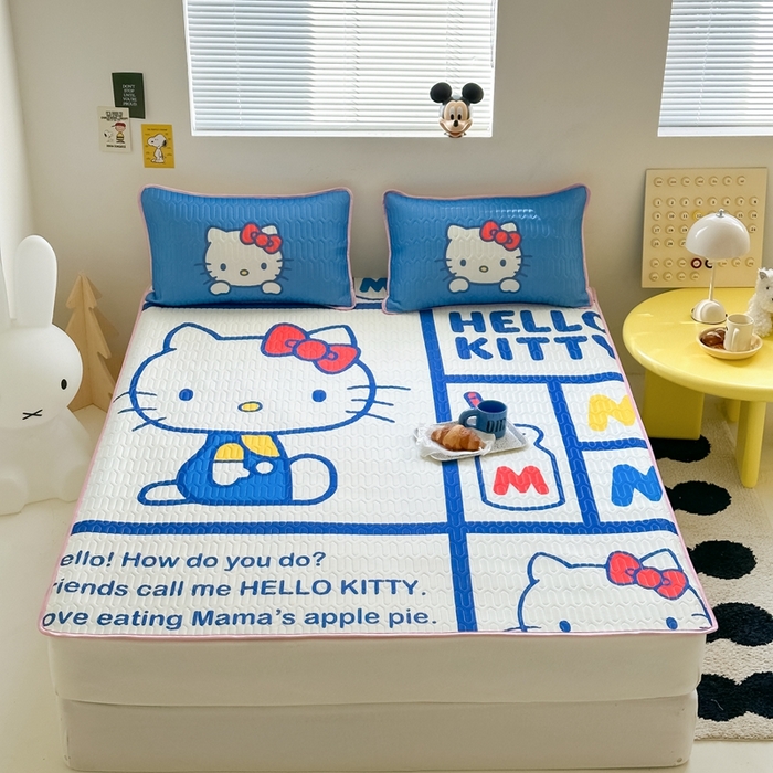 91家纺网 家纺一手货源 找家纺 （总）美乐迪 2023正版hello Kitty乳胶凉席