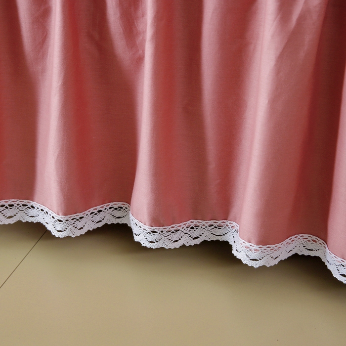 91家纺网 家纺一手货源 找家纺 情煊 2023新款全棉夹棉纯色印花床裙款(可定制尺寸) 豆沙