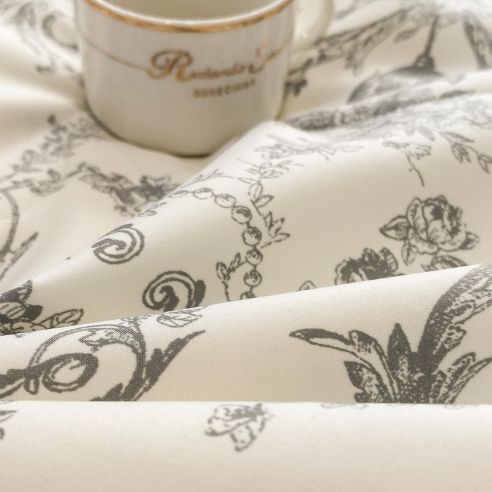 91家纺网 家纺一手货源 找家纺 棉生活 2023新款3M贡缎工艺天丝夏被四件套 浮岚