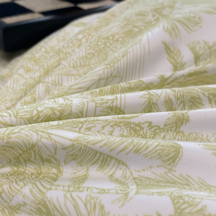 91家纺网 家纺一手货源 找家纺 棉生活 2023新款3M贡缎工艺天丝夏被四件套 洛林 绿