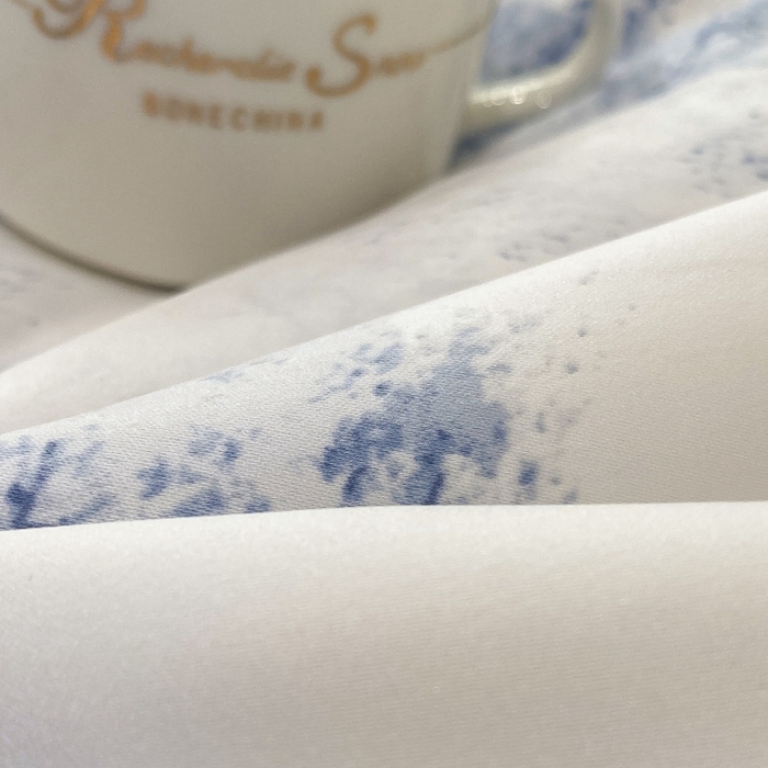 91家纺网 家纺一手货源 找家纺 棉生活 2023新款3M贡缎工艺天丝夏被四件套 墨林 蓝