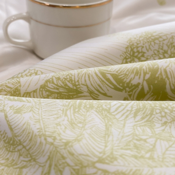 91家纺网 家纺一手货源 找家纺 棉生活 2023新款3M贡缎工艺天丝夏被四件套 洛林 绿