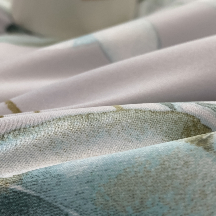 91家纺网 家纺一手货源 找家纺 棉生活 2023新款3M贡缎工艺天丝夏被四件套 森语 灰