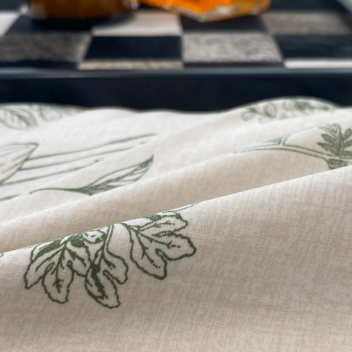 91家纺网 家纺一手货源 找家纺 棉生活 2023新款3M贡缎工艺天丝夏被四件套 枝蔓 绿