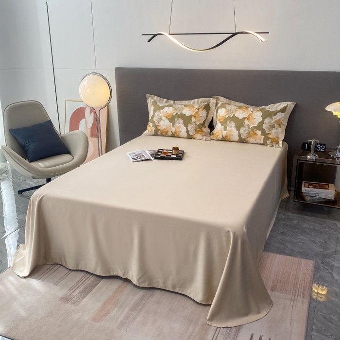 91家纺网 家纺一手货源 找家纺 棉生活 2023新款3M贡缎工艺天丝夏被四件套 知夏 绿