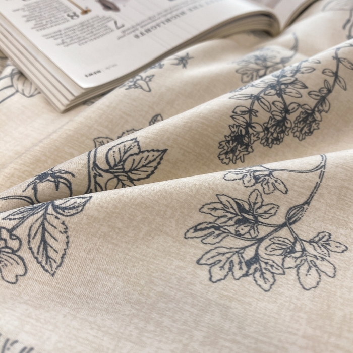 91家纺网 家纺一手货源 找家纺 棉生活 2023新款3M贡缎工艺天丝夏被四件套 枝蔓 灰