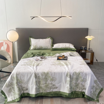 91家纺网 家纺一手货源 找家纺 （总）棉生活 2023新款3M贡缎工艺天丝夏被四件套