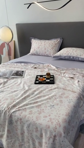 91家纺网 家纺一手货源 找家纺 （总）棉生活 2023新款3M贡缎工艺天丝夏被四件套