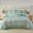 91家纺网 家纺一手货源 找家纺 星尚 2023新款100支长绒棉绣花四件套-慕颜 薄荷绿