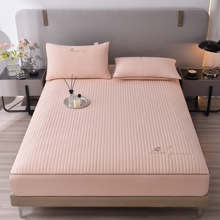 好眠好梦家纺 2023新款星光--天竺棉床笠 裸色