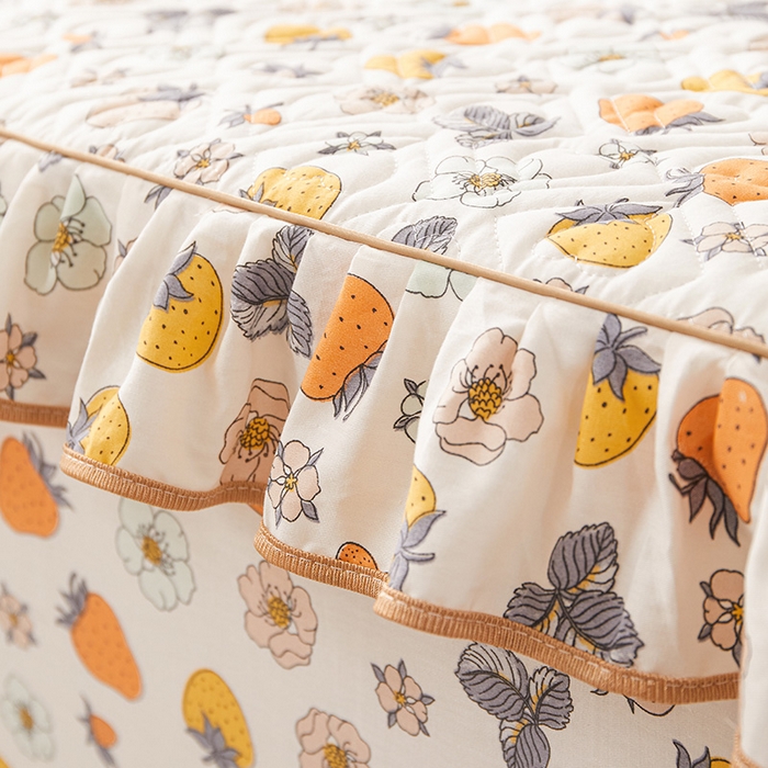 91家纺网 家纺一手货源 找家纺 宜凡2023新款全棉印花床笠三件套 乐享生活