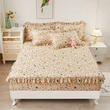 91家纺网 家纺一手货源 找家纺 （总）宜凡 2023新款全棉印花床笠三件套