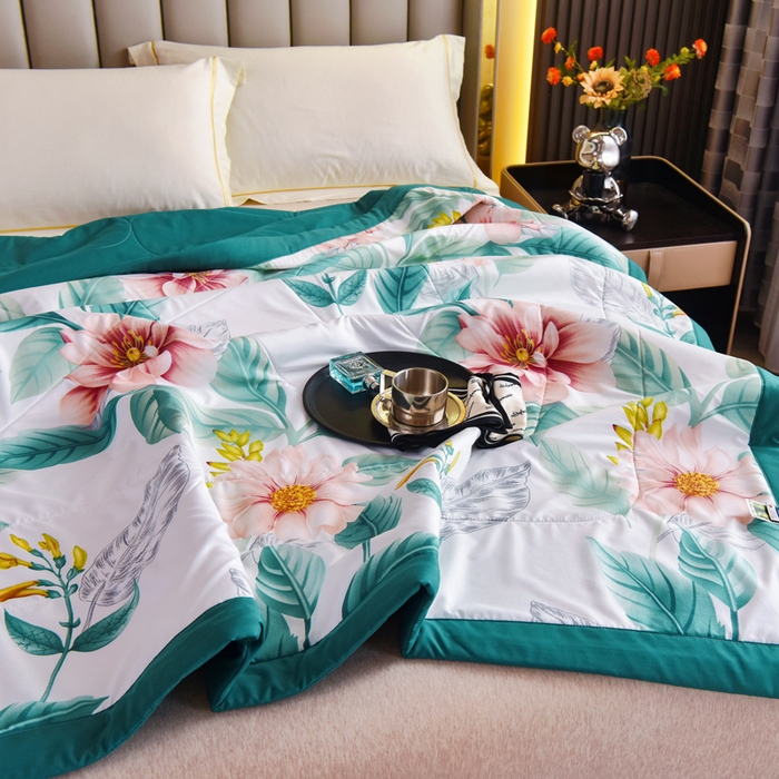 91家纺网 家纺一手货源 找家纺 美丽折家纺 2025新款乳胶被 繁花似锦