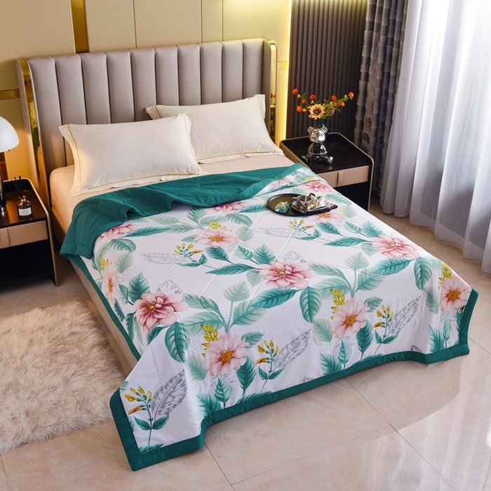 91家纺网 家纺一手货源 找家纺 美丽折家纺 2025新款乳胶被 繁花似锦