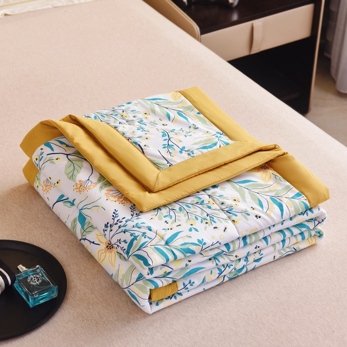 91家纺网 家纺一手货源 找家纺 美丽折家纺 2025新款乳胶被 浅尝春色