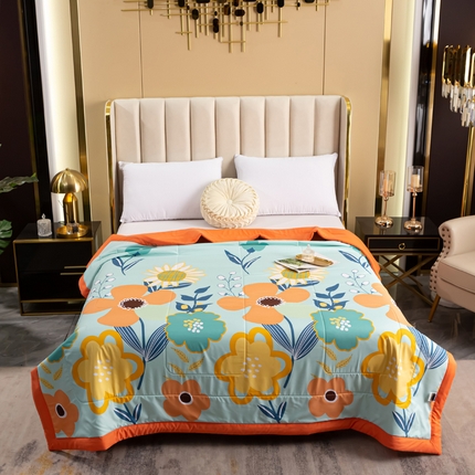 91家纺网 家纺一手货源 找家纺 美丽折家纺 2025新款乳胶被 花香四溢