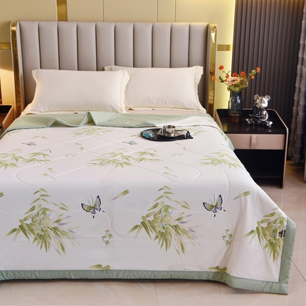 91家纺网 家纺一手货源 找家纺 美丽折家纺 2025新款乳胶被 青竹晚风