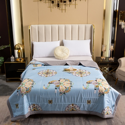 91家纺网 家纺一手货源 找家纺 美丽折家纺 2025新款乳胶被 泰象之语