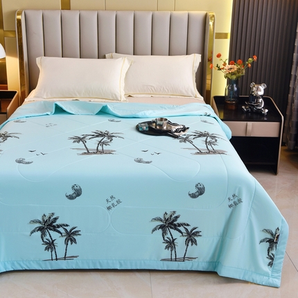 91家纺网 家纺一手货源 找家纺 美丽折家纺 2025新款乳胶被 夏日风情