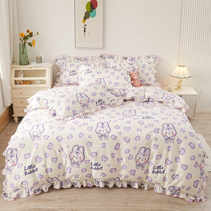 91家纺网 家纺一手货源 找家纺 （总）宜凡 2023新款全棉印花床笠四件套