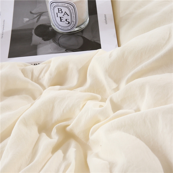 91家纺网 家纺一手货源 找家纺 一博 2024新款大豆被拉链二合一子母被米黄色